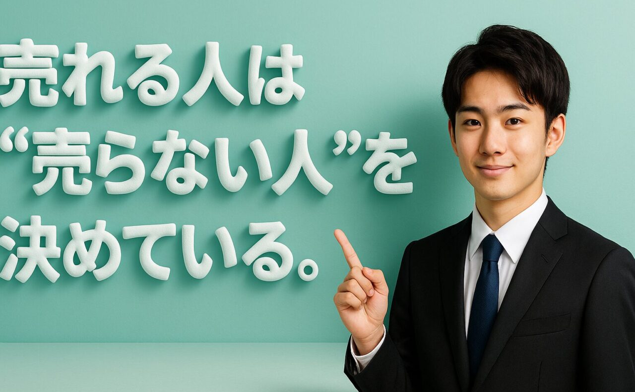 売れる人は売らない人を決めている